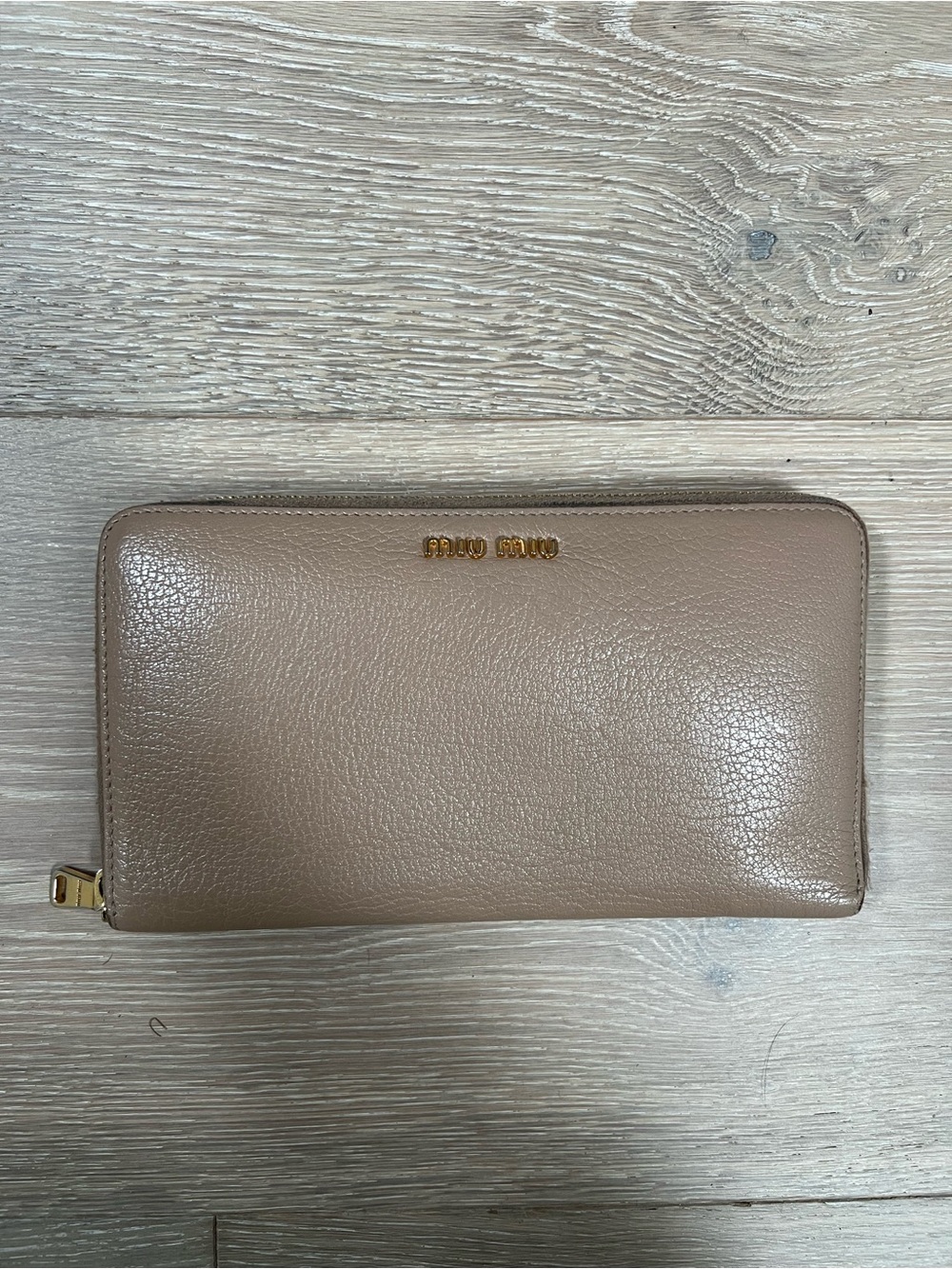 Miu Miu Madras Zip Around Wallet